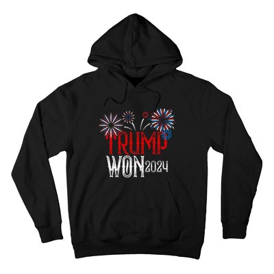 Donald Trump Won 2024 Election Inauguration Hoodie