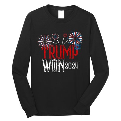 Donald Trump Won 2024 Election Inauguration Long Sleeve Shirt