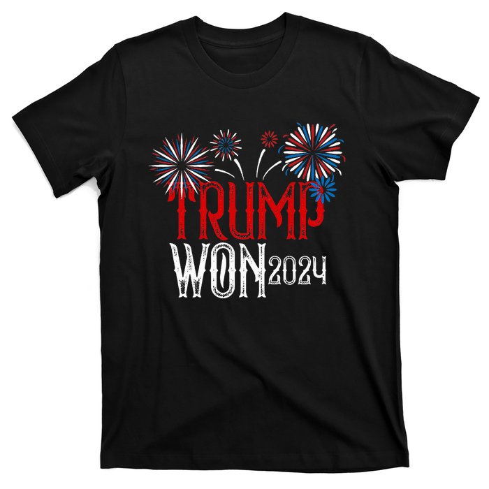 Donald Trump Won 2024 Election Inauguration T-Shirt