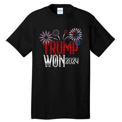 Donald Trump Won 2024 Election Inauguration Tall T-Shirt