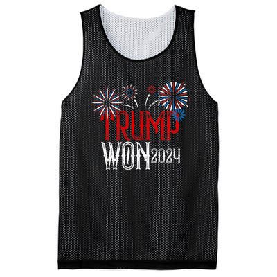 Donald Trump Won 2024 Election Inauguration Mesh Reversible Basketball Jersey Tank