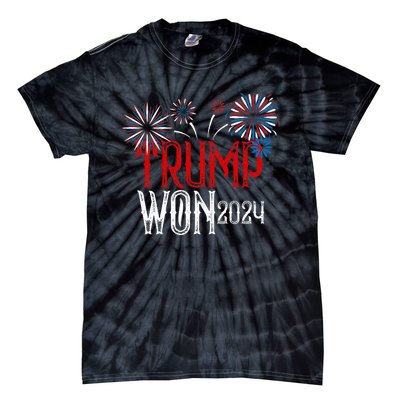 Donald Trump Won 2024 Election Inauguration Tie-Dye T-Shirt