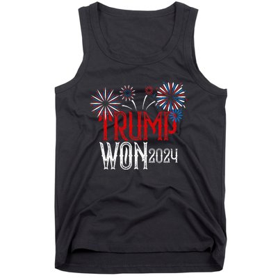 Donald Trump Won 2024 Election Inauguration Tank Top