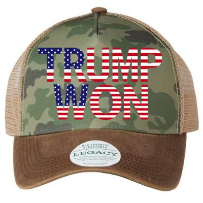 Donald Trump Won 2024 Election Republican Win Trump Won 2024 Legacy Tie Dye Trucker Hat