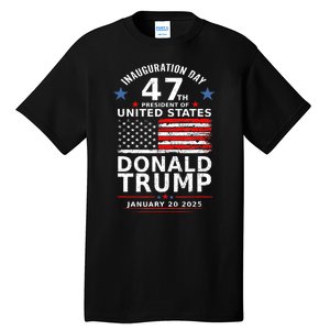 Donald Trump Won 2024 Usa Flag Election Inauguration Gift Tall T-Shirt