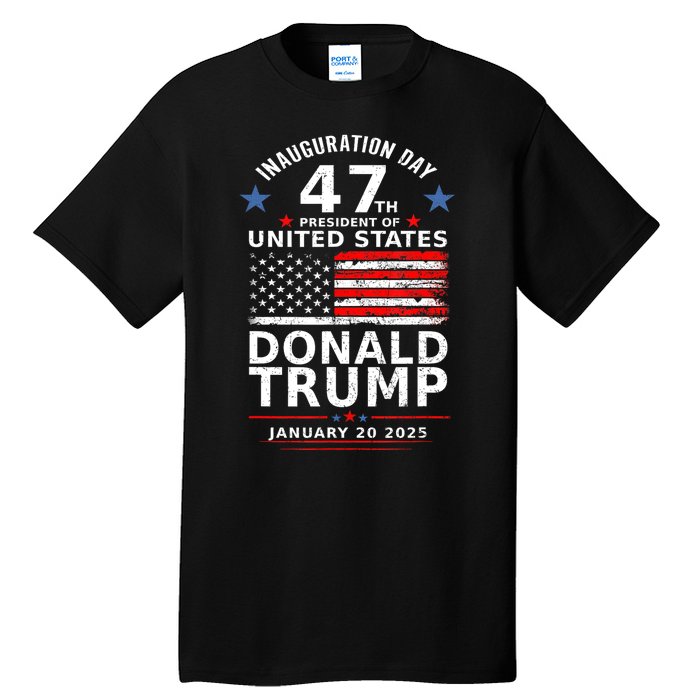 Donald Trump Won 2024 Usa Flag Election Inauguration Gift Tall T-Shirt