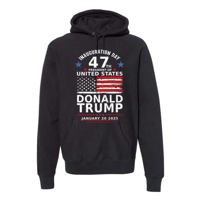 Donald Trump Won 2024 Usa Flag Election Inauguration Gift Premium Hoodie