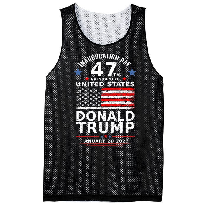 Donald Trump Won 2024 Usa Flag Election Inauguration Gift Mesh Reversible Basketball Jersey Tank