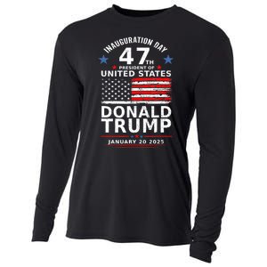 Donald Trump Won 2024 Usa Flag Election Inauguration Gift Cooling Performance Long Sleeve Crew