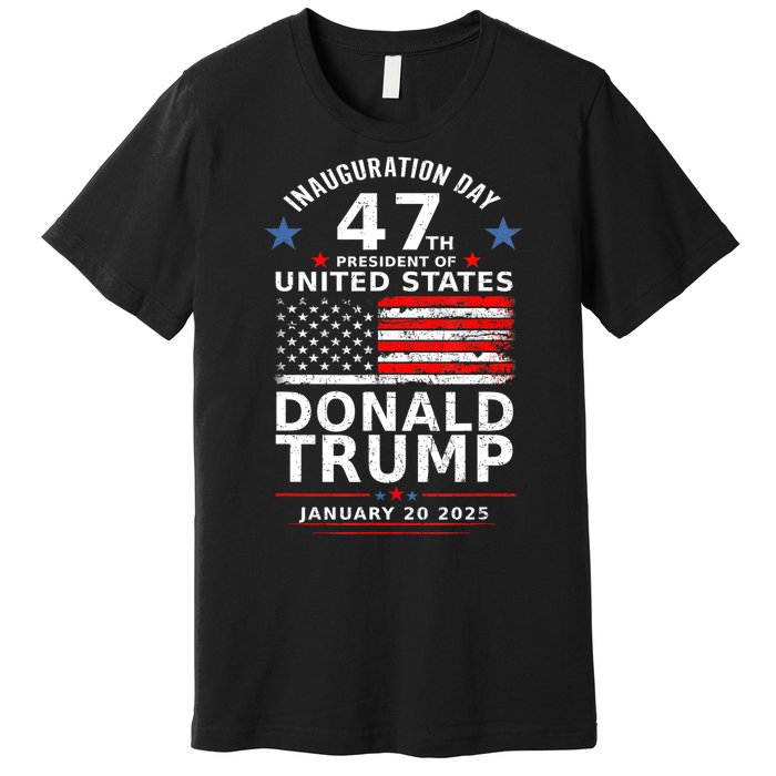 Donald Trump Won 2024 Usa Flag Election Inauguration Gift Premium T-Shirt