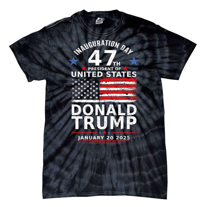 Donald Trump Won 2024 Usa Flag Election Inauguration Gift Tie-Dye T-Shirt