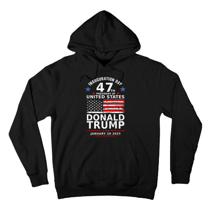 Donald Trump Won 2024 Usa Flag Election Inauguration Gift Tall Hoodie