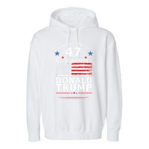 Donald Trump Won 2024 Usa Flag Election Inauguration Gift Garment-Dyed Fleece Hoodie