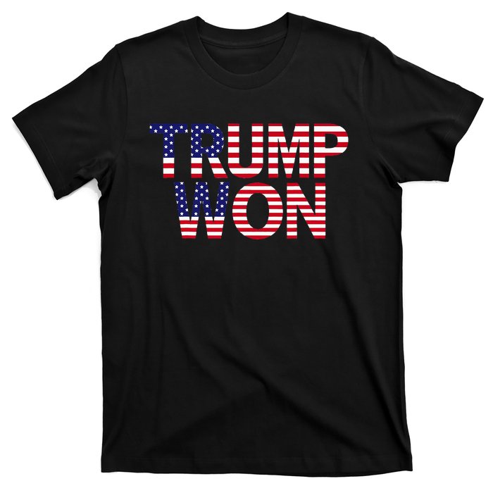 Donald Trump Won 2024 Election Republican Win Trump Won 2024 T-Shirt