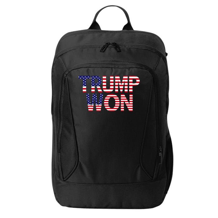 Donald Trump Won 2024 Election Republican Win Trump Won 2024 City Backpack