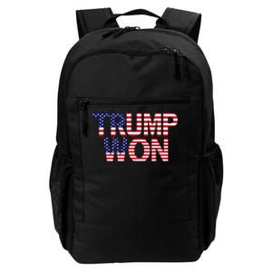 Donald Trump Won 2024 Election Republican Win Trump Won 2024 Daily Commute Backpack