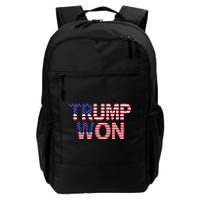 Donald Trump Won 2024 Election Republican Win Trump Won 2024 Daily Commute Backpack