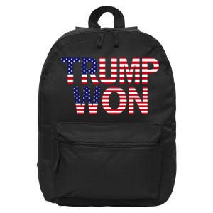 Donald Trump Won 2024 Election Republican Win Trump Won 2024 16 in Basic Backpack