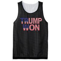 Donald Trump Won 2024 Election Republican Win Trump Won 2024 Mesh Reversible Basketball Jersey Tank