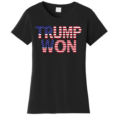 Donald Trump Won 2024 Election Republican Win Trump Won 2024 Women's T-Shirt