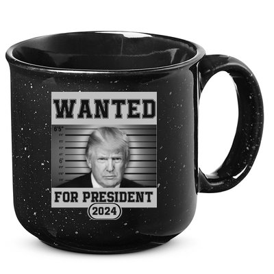 Donald Trump Wanted For President 2024 President Trump Mugshot 15oz Campfire Ceramic Mug