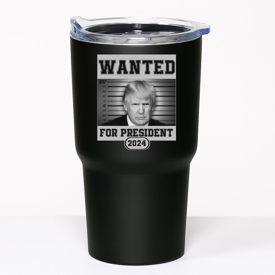 Donald Trump Wanted For President 2024 President Trump Mugshot Tumbler
