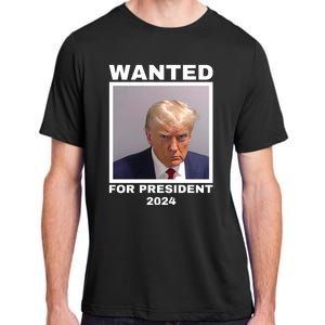 Trump wanted for President 2024 Trump Mugshot Adult ChromaSoft Performance T-Shirt