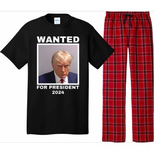 Trump wanted for President 2024 Trump Mugshot Pajama Set