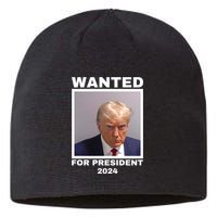 Trump wanted for President 2024 Trump Mugshot Sustainable Beanie