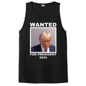 Trump wanted for President 2024 Trump Mugshot PosiCharge Competitor Tank