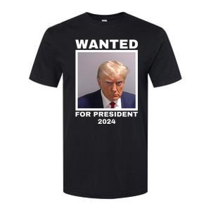 Trump wanted for President 2024 Trump Mugshot Softstyle CVC T-Shirt