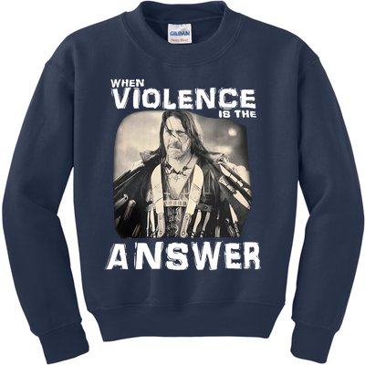 Danny Trejo When Violence Is The Answer Kids Sweatshirt