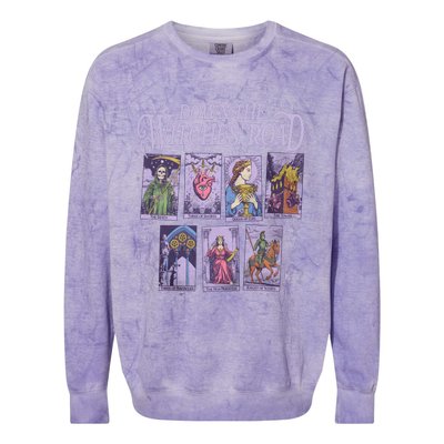 Down The Witches Road Colorblast Crewneck Sweatshirt