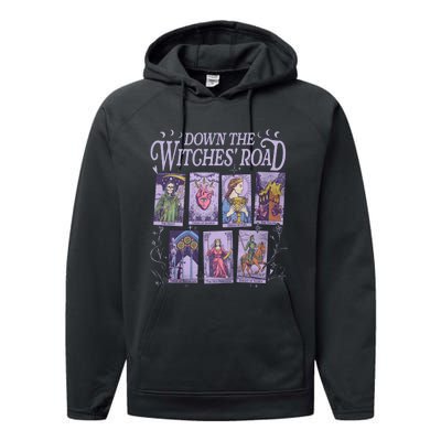 Down The Witches Road Performance Fleece Hoodie