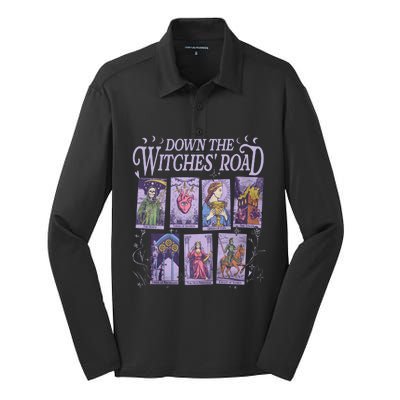 Down The Witches Road Silk Touch Performance Long Sleeve Polo