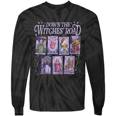 Down The Witches Road Tie-Dye Long Sleeve Shirt