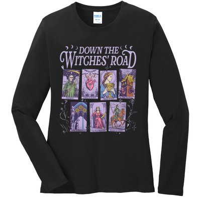 Down The Witches Road Ladies Long Sleeve Shirt