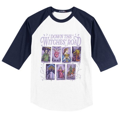 Down The Witches Road Baseball Sleeve Shirt