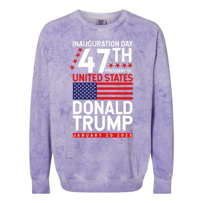 Donald Trump Won 2024 Election Inauguration Colorblast Crewneck Sweatshirt