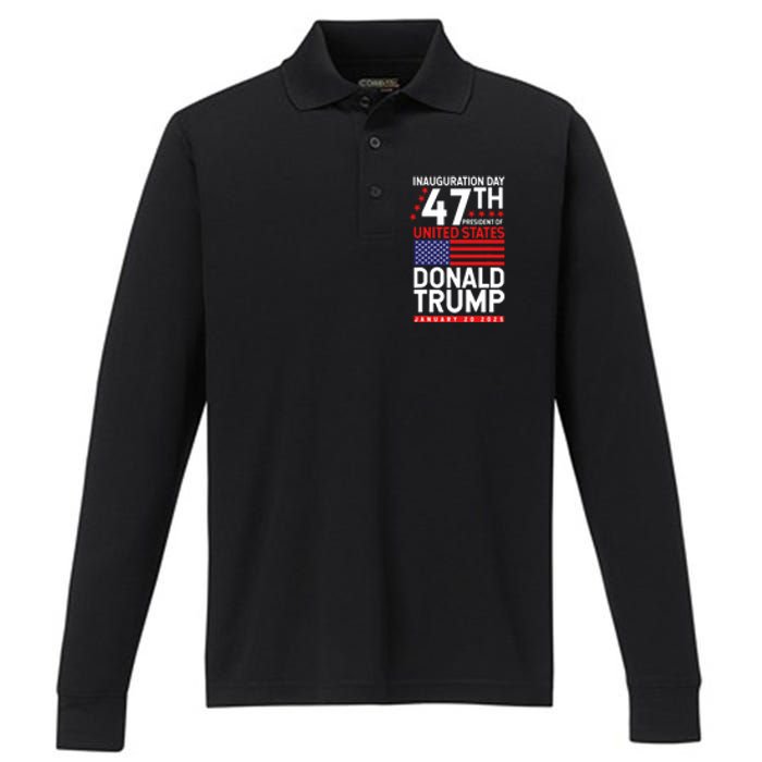 Donald Trump Won 2024 Election Inauguration Performance Long Sleeve Polo