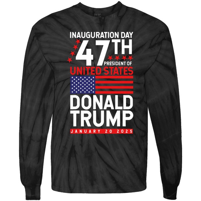 Donald Trump Won 2024 Election Inauguration Tie-Dye Long Sleeve Shirt