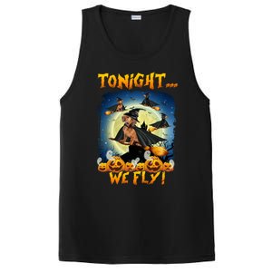 Dachshund Tonight We Fly Funny Dachshund Witch Fly Halloween Gift PosiCharge Competitor Tank