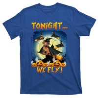 Dachshund Tonight We Fly Funny Dachshund Witch Fly Halloween Gift T-Shirt