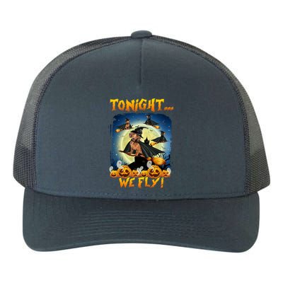 Dachshund Tonight We Fly Funny Dachshund Witch Fly Halloween Gift Yupoong Adult 5-Panel Trucker Hat