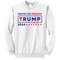 Donald Trump Wanted For President 2024 / 45 47 Sweatshirt