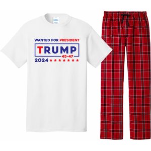 Donald Trump Wanted For President 2024 / 45 47 Pajama Set