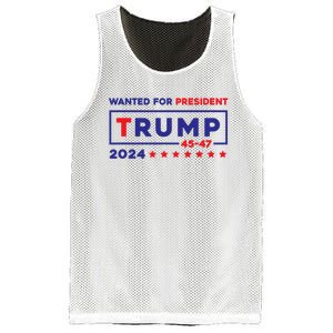 Donald Trump Wanted For President 2024 / 45 47 Mesh Reversible Basketball Jersey Tank