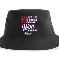 Donald Trump Won Get Over It 2024 Trump Won Sustainable Bucket Hat