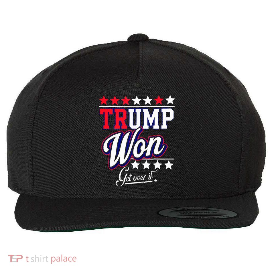 Donald Trump Won Get Over It 2024 Trump Won Wool Snapback Cap