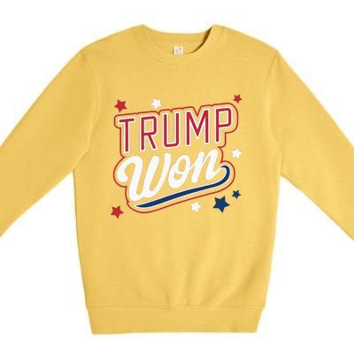 Donald Trump Won 2024 Election Republican Premium Crewneck Sweatshirt